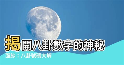 八卦代表數字|【八卦數字】揭開神秘八卦中的數字密碼，解鎖奇門遁甲玄妙奧秘。